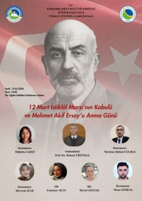 12 Mart İstiklal Marşı'nın Kabulü ve Mehmet Akif Ersoy'u Anma Günü