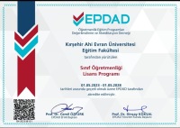 Sınıf Eğitimi Programının EPDAD Tarafından Akredite Süreci Uzatıldı